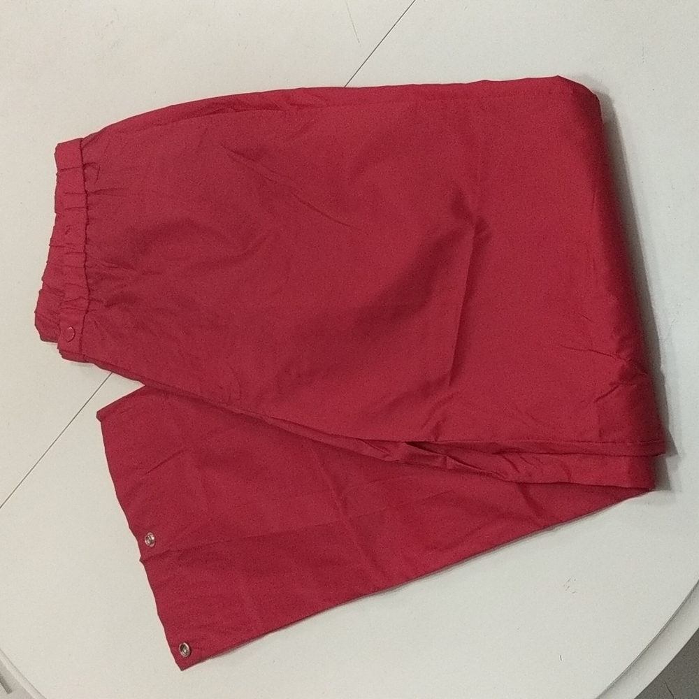 NWOT Red Weather Windbreaking Rain (?) Pants